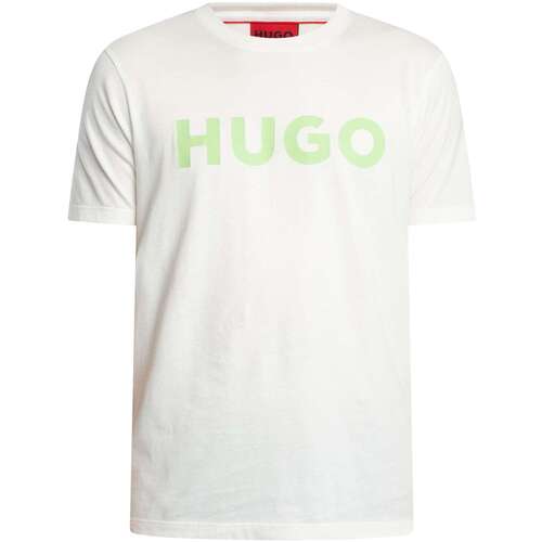 Textil Homem T-Shirt mangas curtas BOSS T-Shirt gráfica Dulivio Branco
