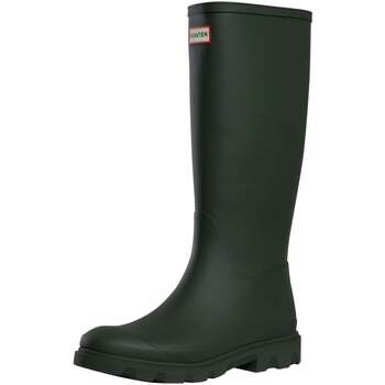 Sapatos Homem Botas de borracha Hunter Botas altas Downpour Verde