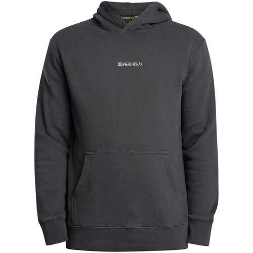 Textil Homem Sweats Superdry Casaco com capuz com micro logótipo Preto