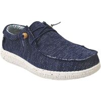 Sapatos Homem Mocassins Pitas Wallabi knitted Azul
