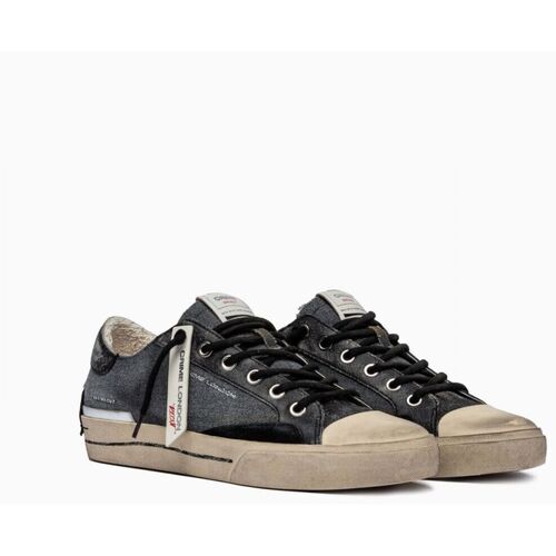 Sapatos Homem Sapatilhas Crime London RECUT LOW 14131 PP4-20 BLACK Preto