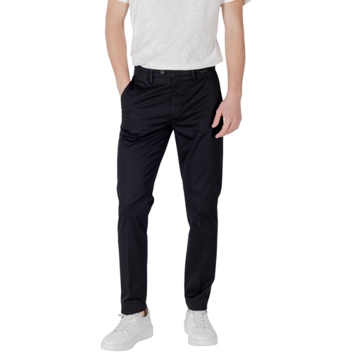 Textil Homem Calças Antony Morato MARK SLIM FIT WITH LOGOED RUBBER FLAG MMTR00708-FA800197 Preto