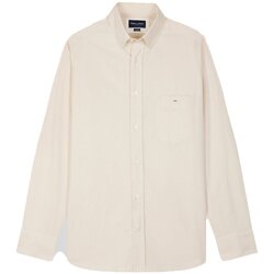 Textil Homem Camisas mangas comprida Eden Park H24CHECL0015 Bege