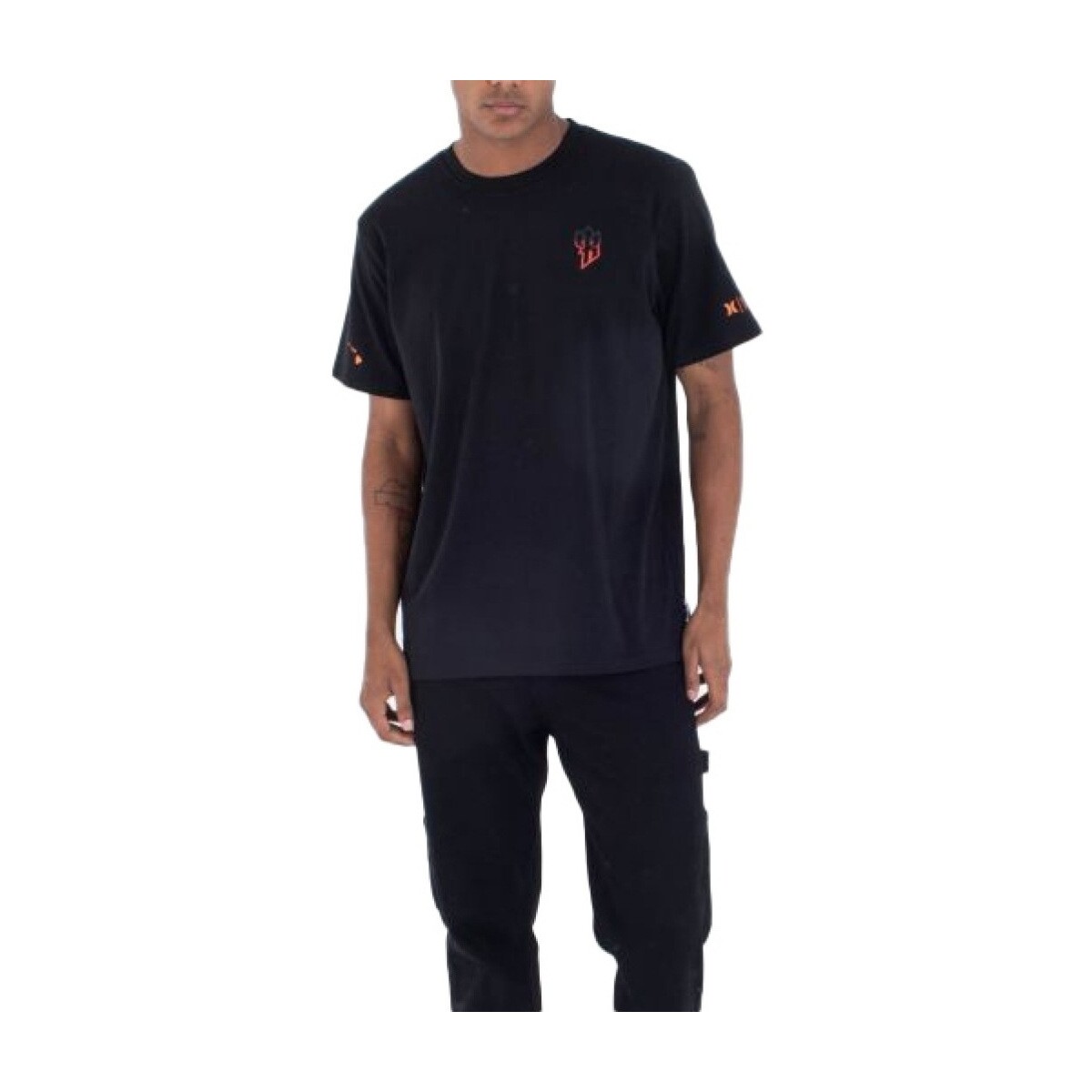 Textil Homem T-shirts e Pólos Hurley M HAWAII SUNSET TEE Preto