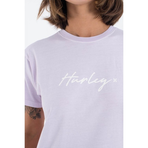 Hurley ORGANIC SCRIPT ONLY TEE Violeta