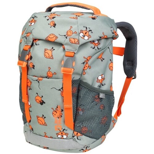 Malas Criança Mochila Jack Wolfskin Smileyworld Waldspieler Cor de laranja, Cinzento