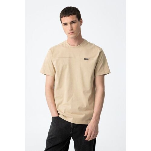 Textil Homem T-shirts e Pólos Tiffosi 10059145-145-7-3 Bege