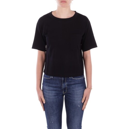 Textil Mulher T-Shirt mangas curtas Max Mara GIRELLO Preto