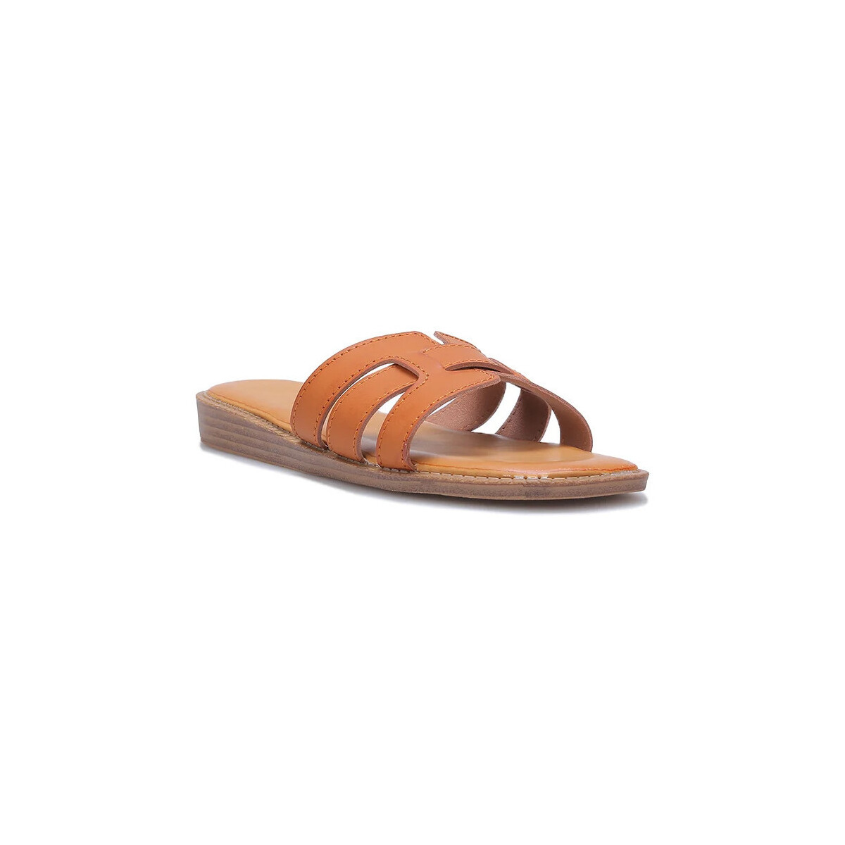 Sapatos Mulher Chinelos La Modeuse 74131_P175350 Castanho