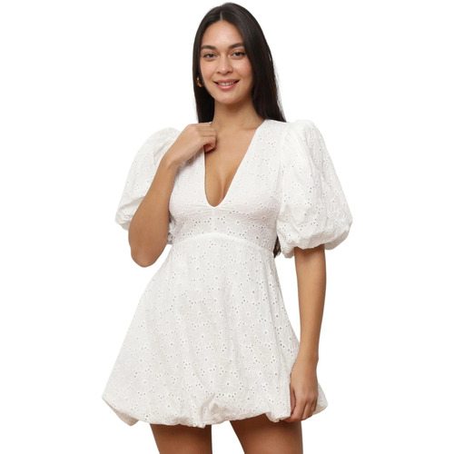 Textil Mulher Vestidos La Modeuse 74390_P175870 Branco