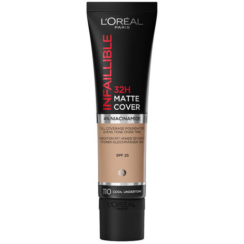 L'oréal Infallible Foundation 32H Matte Cover - 110 Rose Vanill Outros
