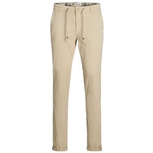 Textil Homem Calças Jack & Jones 12253071 MARCO-PLAZA TAUPE Bege