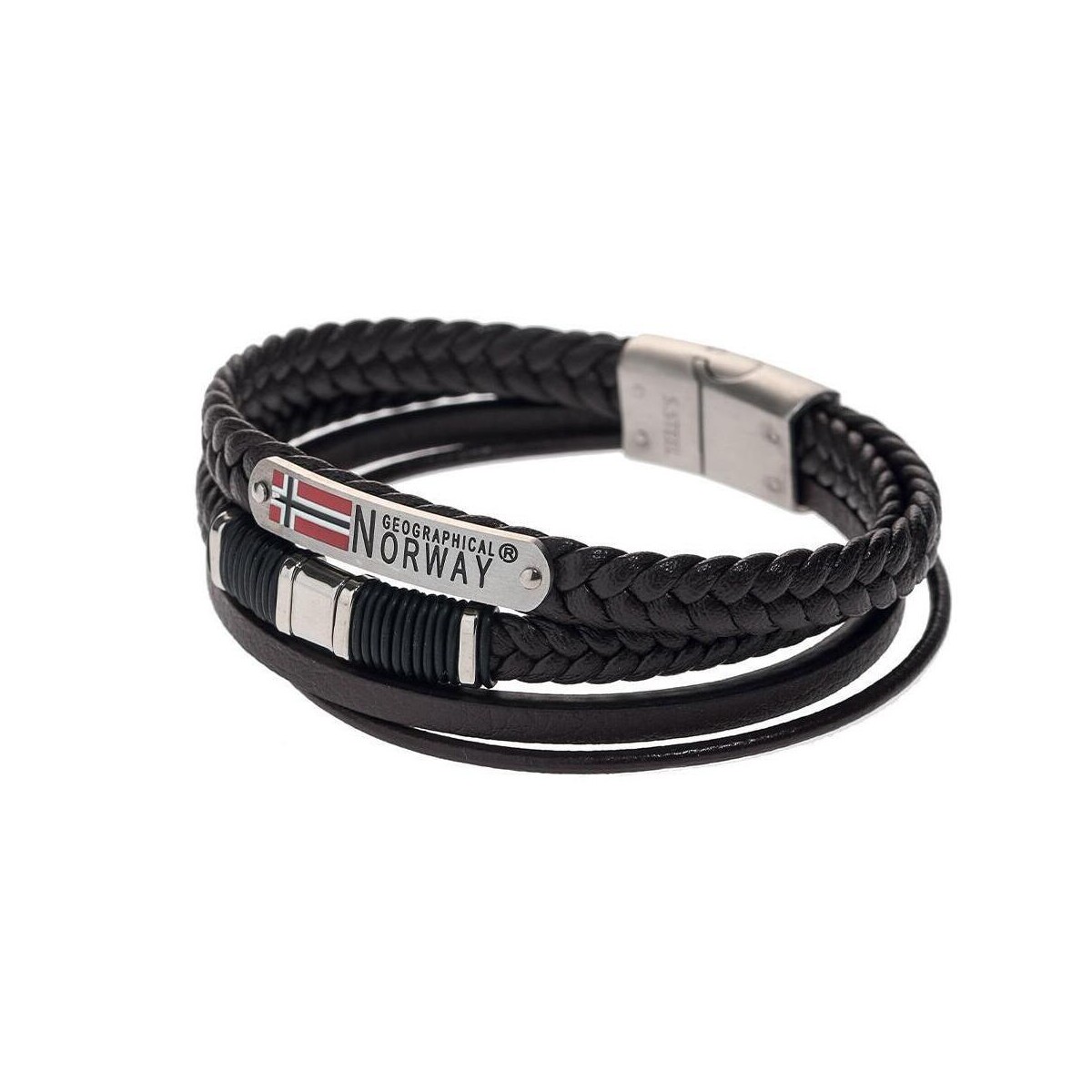 Relógios & jóias Homem Pulseiras Geographical Norway  Preto