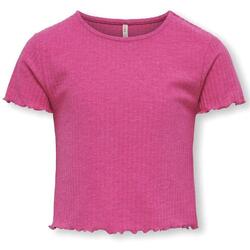 Textil Rapariga T-shirts e Pólos Only  Rosa
