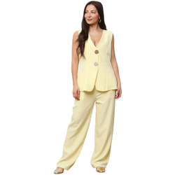 Textil Mulher Todos os fatos de treino La Modeuse 74400_P175883 Amarelo