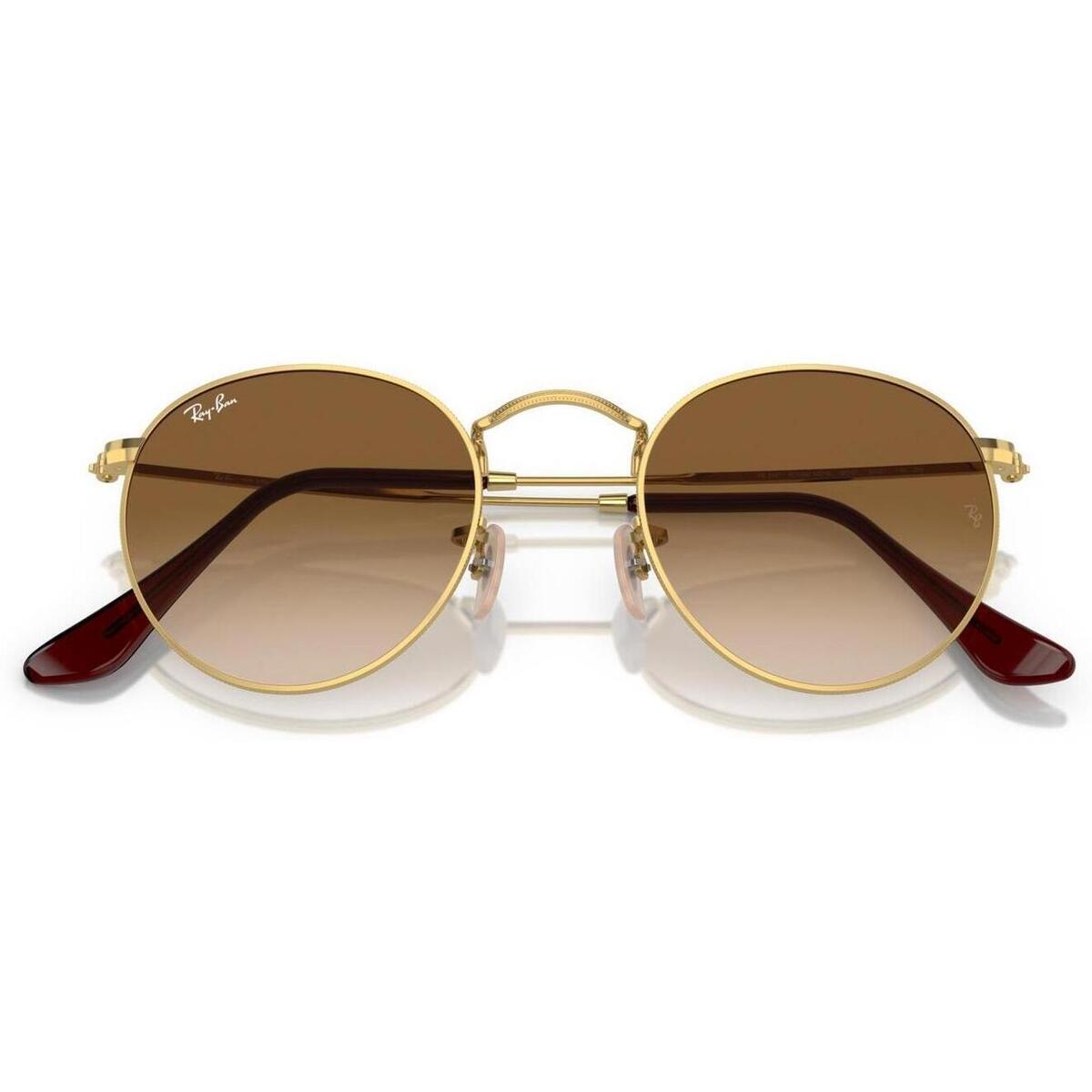 Relógios & jóias Homem óculos de sol Ray-ban ROUND METAL – UNISEX 0RB3447 Ouro