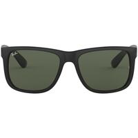 Relógios & jóias Homem óculos de sol Ray-ban JUSTIN 0RB4165 Preto