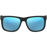 Relógios & jóias Homem óculos de sol Ray-ban JUSTIN 0RB4165 1 Preto