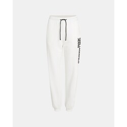 Textil Mulher Calças Karl Lagerfeld A1W10058 TEXT LOGO SLIM Branco