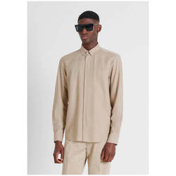Textil Homem Camisas mangas comprida Antony Morato MMSL00752-FA400082-2081-7-1 Bege