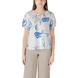 Textil Mulher camisas Ichi IHLUCIE SH 20122797 Branco
