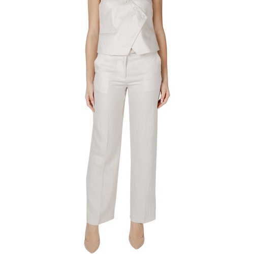 Textil Mulher Calças Vila Viflea Rw Tailored 14105559 Branco