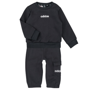 Textil Criança Conjunto Adidas Sportswear Essentials Joggers Set Kids Preto