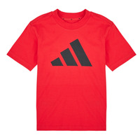 Textil Rapaz T-Shirt mangas curtas Adidas Sportswear Essentials T-Shirt Kids Vermelho / Preto