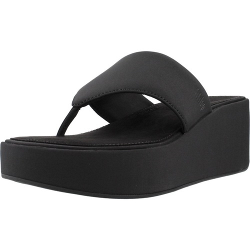 Sapatos Mulher Sandálias FitFlop PLATFFORMS WEDGE TOE POST S Preto