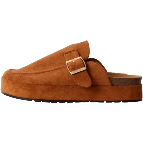 Sapatos Mulher Chinelos The Divine Factory 255538 Castanho