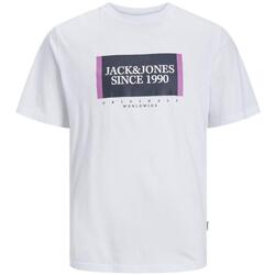 Textil Homem T-shirts e Pólos Jack & Jones  Branco