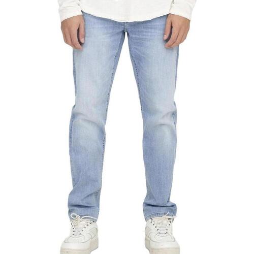 Textil Homem Calças Jeans Only & Sons   Azul