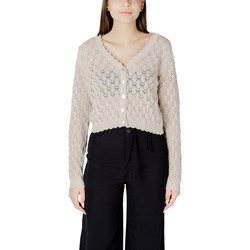 Textil Mulher Casacos de malha Only ONLELBA LIFE LS V-NECK CARDIGAN CC KNT 15339530 Bege