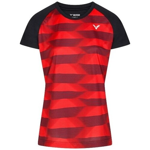 Textil Mulher T-Shirt mangas curtas Victor T-34102 Cd Vermelho, Preto