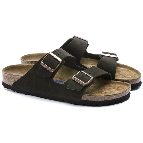 BIRKENSTOCK Arizona SF Suede Leather Narrow - Mocha Castanho