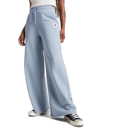 Textil Mulher Calças Converse KNIT WIDE LEG PANTS Azul