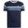 Textil Homem T-Shirt mangas curtas Fila T-Shirt com riscas de fio tinto James Azul