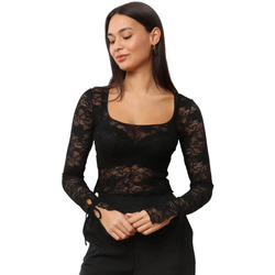 Textil Mulher Tops / Blusas La Modeuse 74752_P176523 Preto