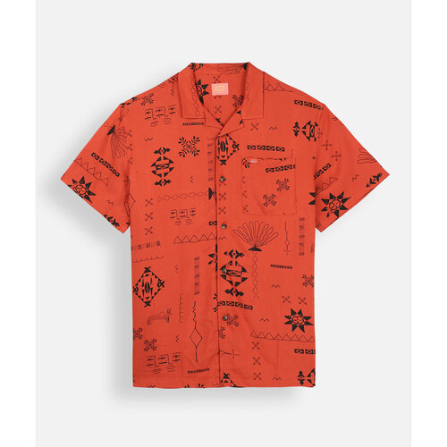 Textil Homem Camisas mangas comprida Oxbow Chemise SNAP Vermelho