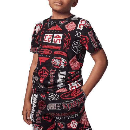 Textil Criança T-shirts e Pólos Nike  Preto