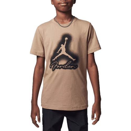 Textil Criança T-shirts e Pólos Nike  Bege
