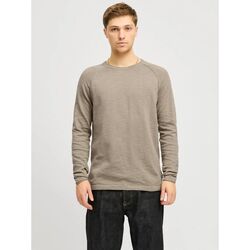 Textil Homem camisolas Jack & Jones 12269654 BREEZE-CROCKERY Bege