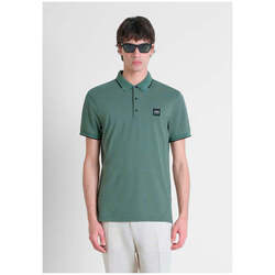 Textil Homem T-shirts e Pólos Antony Morato MMKS02481-FA100083-4085-4-1 Verde