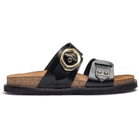 Sapatos Mulher Sandálias YOKONO SANDALIA PLANA DE PIEL CON HEBILLA  BOLUS 254 NEGRO Preto