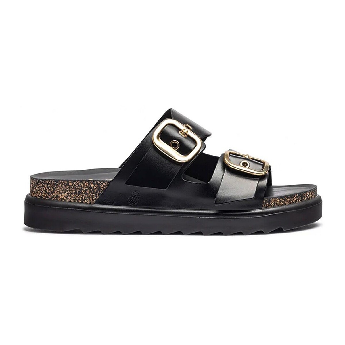 Sapatos Mulher Sandálias YOKONO SANDALIAS DE HEBILLAS Y PLATARFORMA  TUNEZ 130 NEGRO Preto