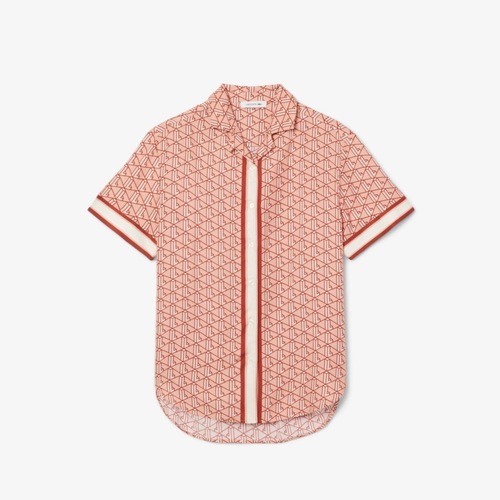 Textil Mulher camisas Lacoste SHIRT Bordô