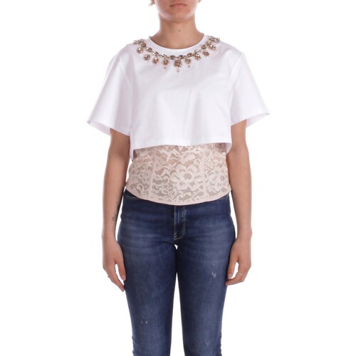 Textil Mulher T-Shirt mangas curtas Blugirl RA5123J4897 Multicolor