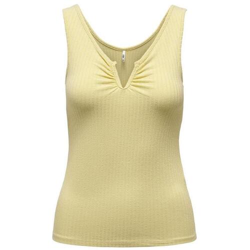 Textil Mulher Tops sem mangas JDY  Amarelo