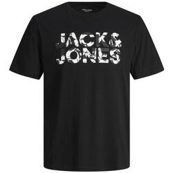 Textil Homem T-shirts e Pólos Jack & Jones  Preto