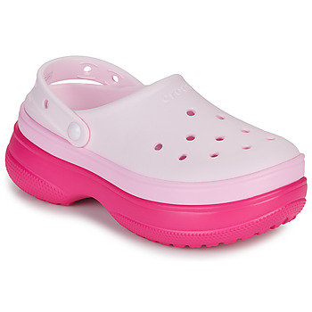 Sapatos Mulher Tamancos Crocs Classic Stacked Clog Rosa